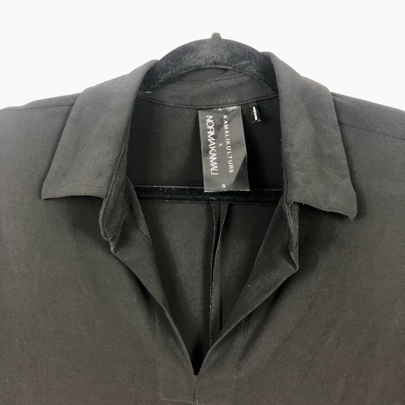 NORMA KAMALI Black Jersey Knit Dress - Picture 6 of 10